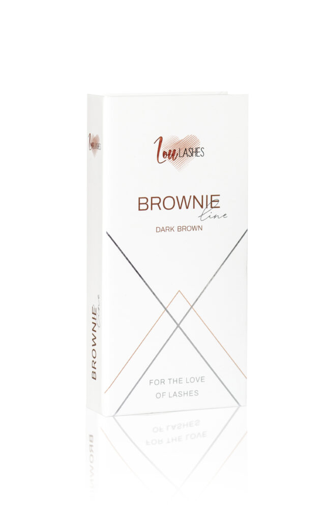 Brązowe rzęsy Brownie Line i Caramel Line w ekologicznych kasetkach Lou Lashes