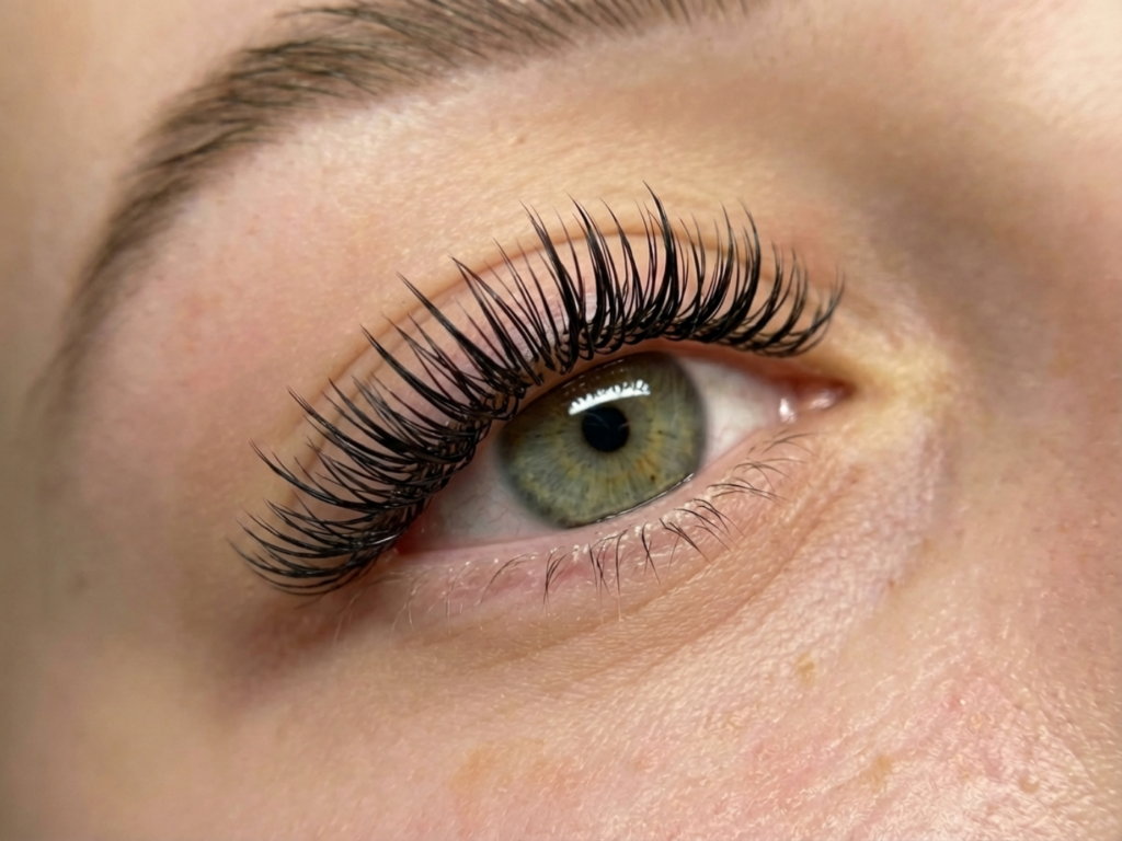 Efekt mokrych rzęs – zamknięte kępki krok po kroku